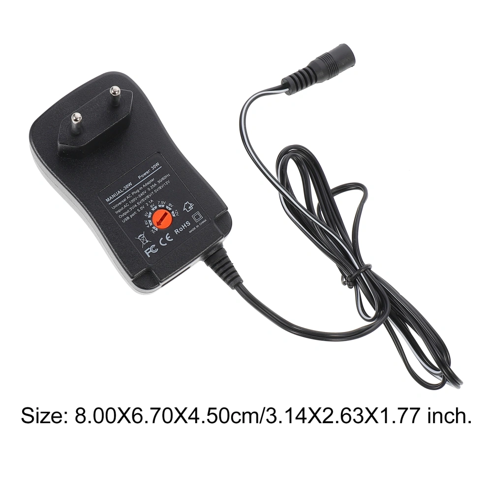 1 Set Power Adapter 3-12V Power Supply for Laptop Robot Digital TV EU Plug