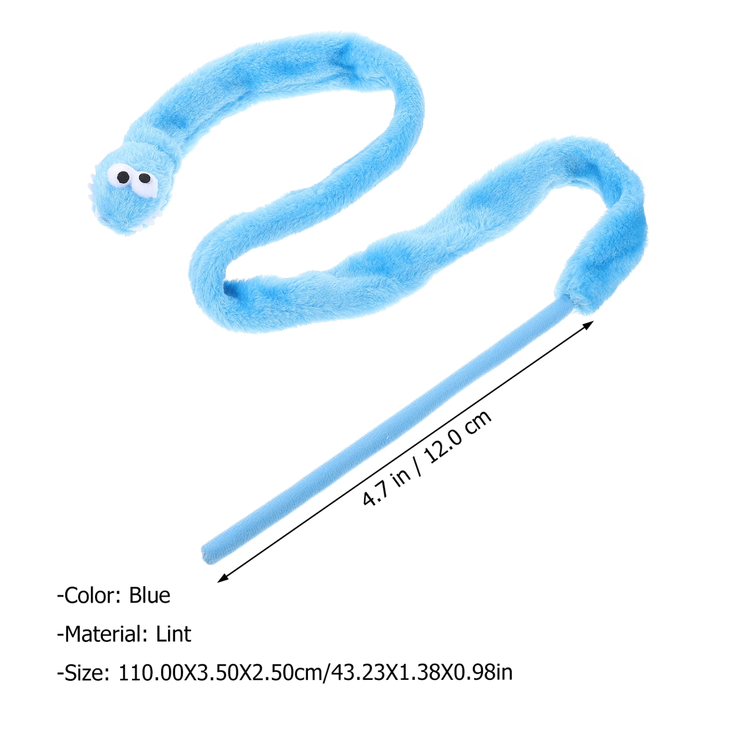Catnip Cat Teasing Stick Cat Interactive Toy Cat Teaser Toy Cat Interactive Toy (Blue)