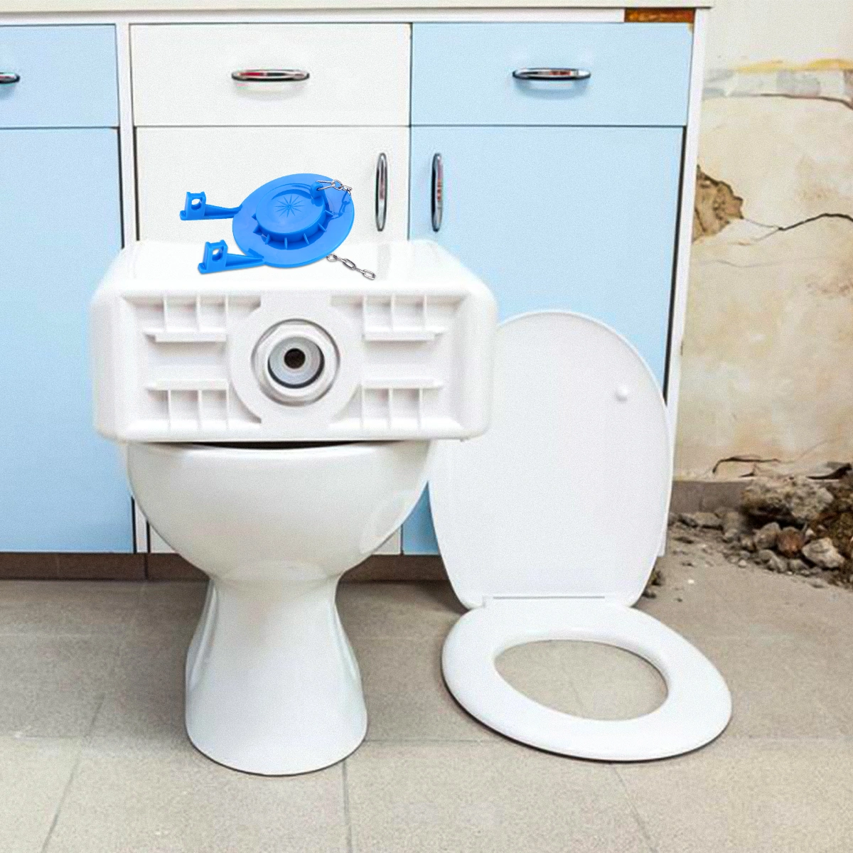 Practical Toilet Flapper Durable Toilet Drain Toilet Tank Accessory for Home Indoor Bathroom