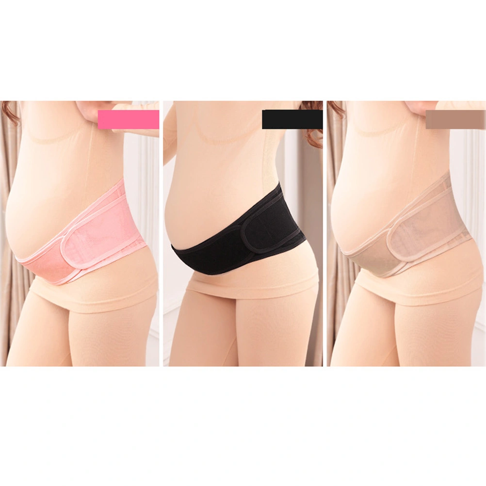 Motherhood Maternity Support Belt Belly Sticker Bundle Pregnancy Support Belly Brace for Pregnant Moms(Black)