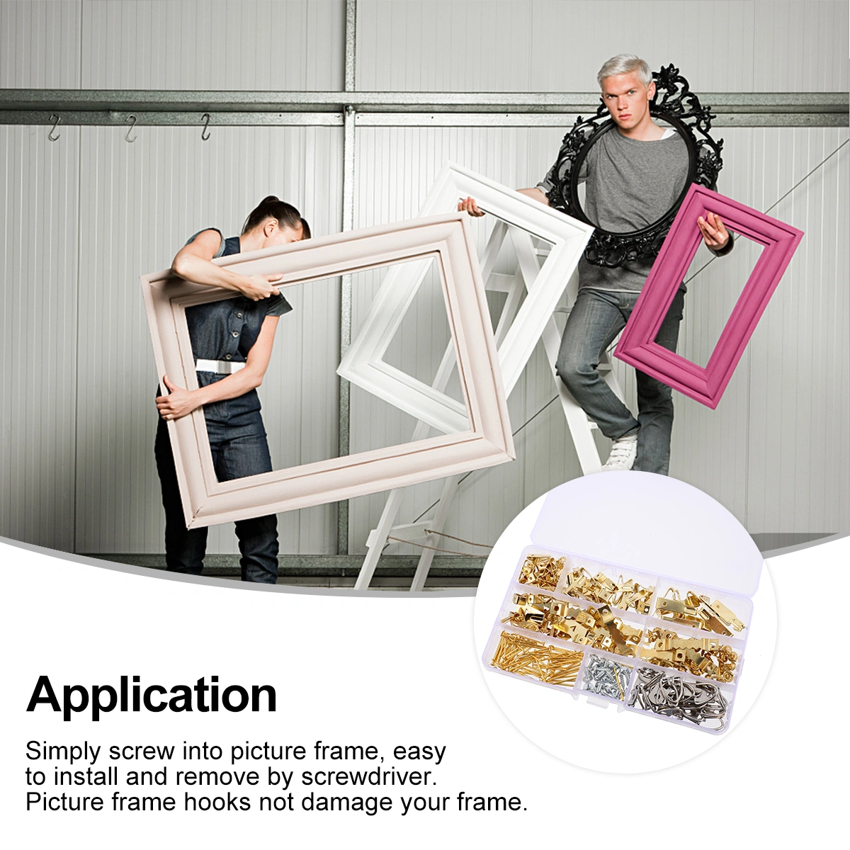 224 Pcs Picture Hooks Picture Hanging Hooks Picture Hangers Picture Hanging Kit