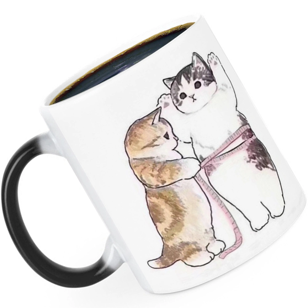 Color Changing Mug Ceramic Coffee Mug Cat Pattern Mug Ceramic Water Cup Water Mug