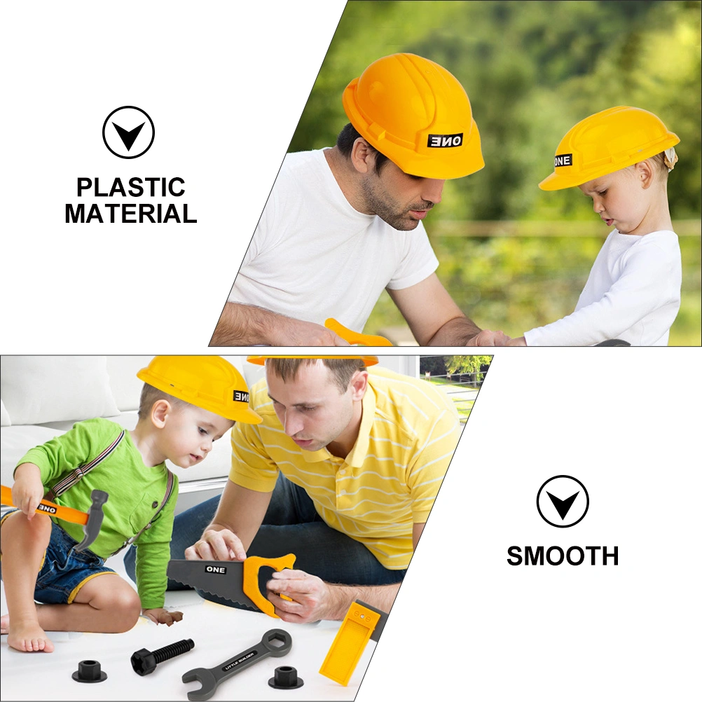 1 Set 15Pcs Pretend Play Toys Simulated Plastic Repair Tool Toys (Yellow)