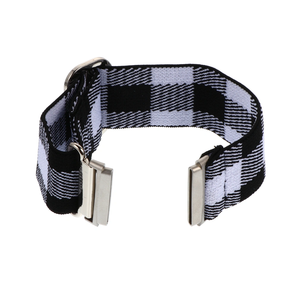 1pc Wrist Strap Plaid Printing Watch Band Bracelet Compatible for Versa 3