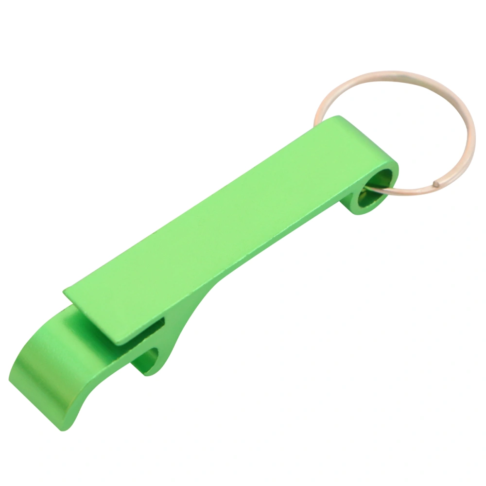 Pocket Small Key Chain Ring Bar Claw Beverage Beer Bottle Opener (Green)