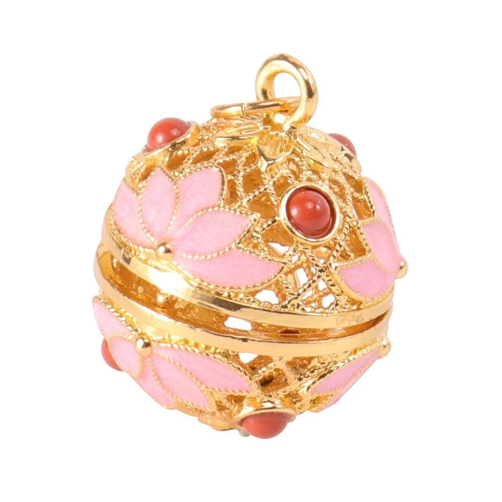 Sachet Ball Pendant Hollow-out Pendant Vintage Sachet Pendant DIY Decoration Accessories Golden and Pink