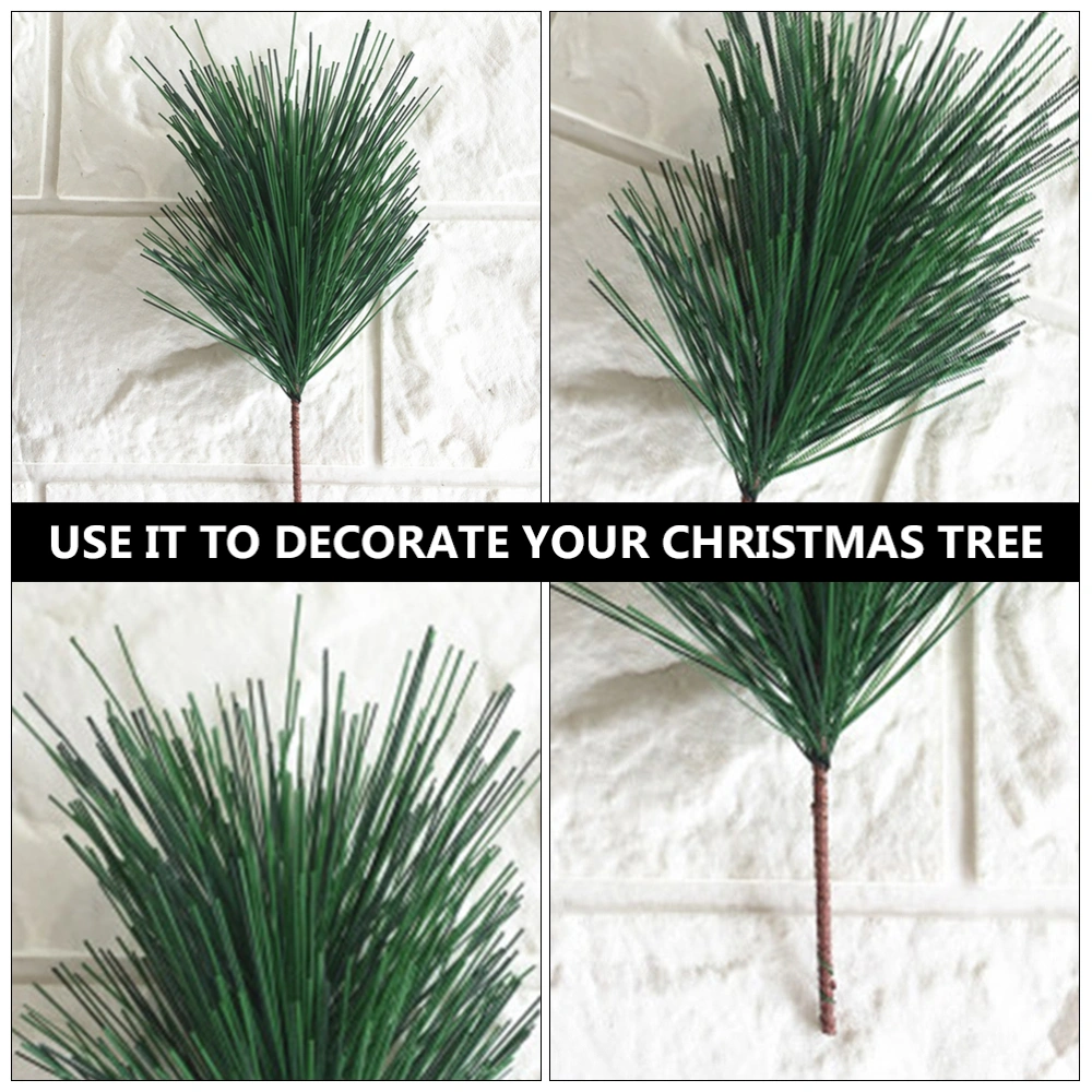 20pcs Simulation Pine Needles Decoration Mini DIY Christmas Tree Pendent