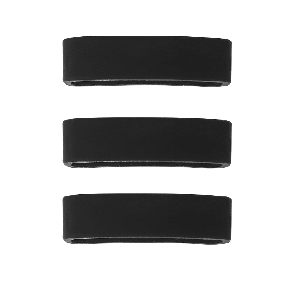 3pcs Watch Band Strap Loops Watch Band Keeper Compatible for SUUNTO CORE (Black)