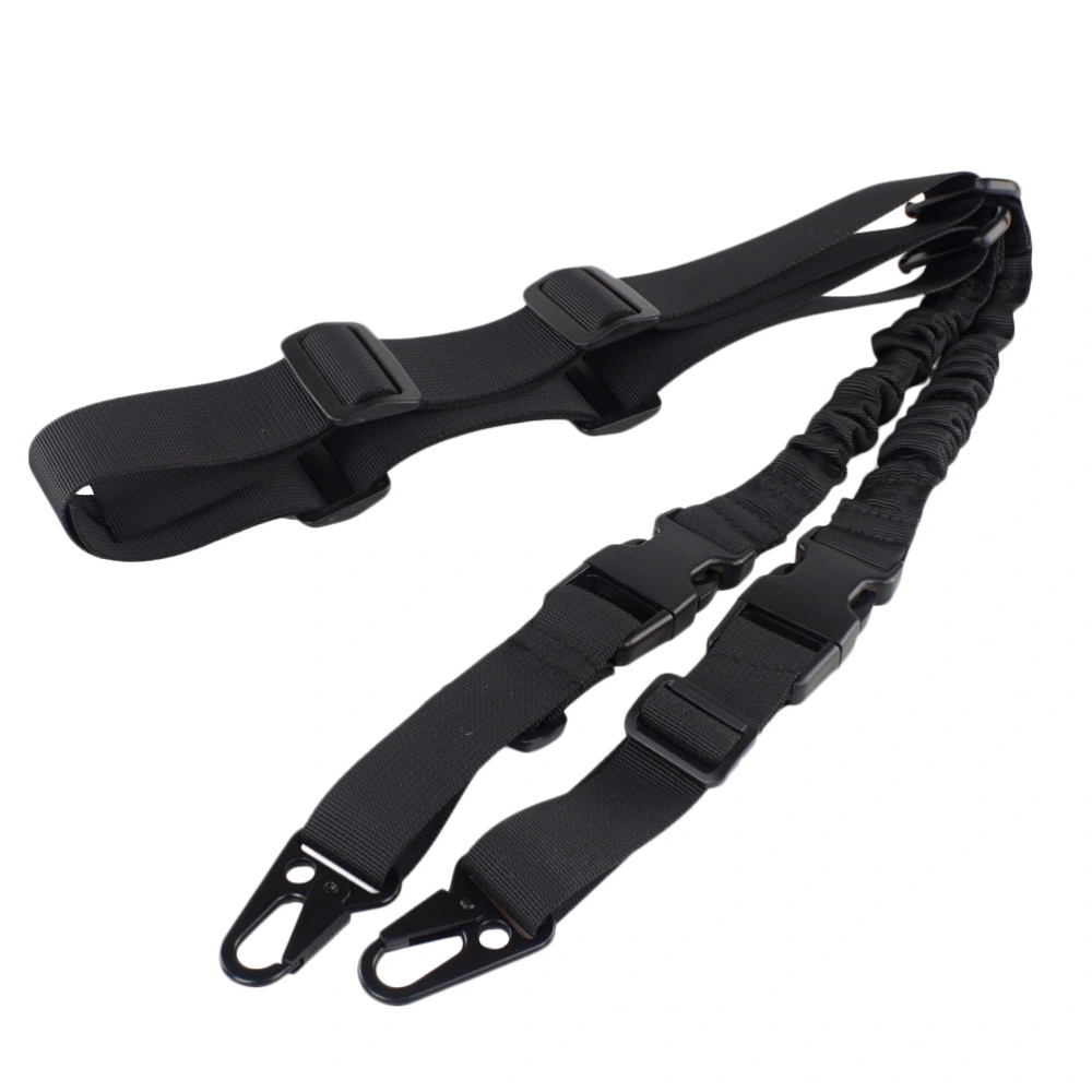 Adjustable Double-Point Weight Belt Heavy Duty Multifunctional Rope for Outdoor Hunting (Black)