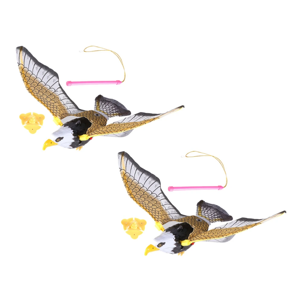 2 Sets Baby Electronic Flying Eagle Toy Flying Sling Hovering Flashing Birds Toy