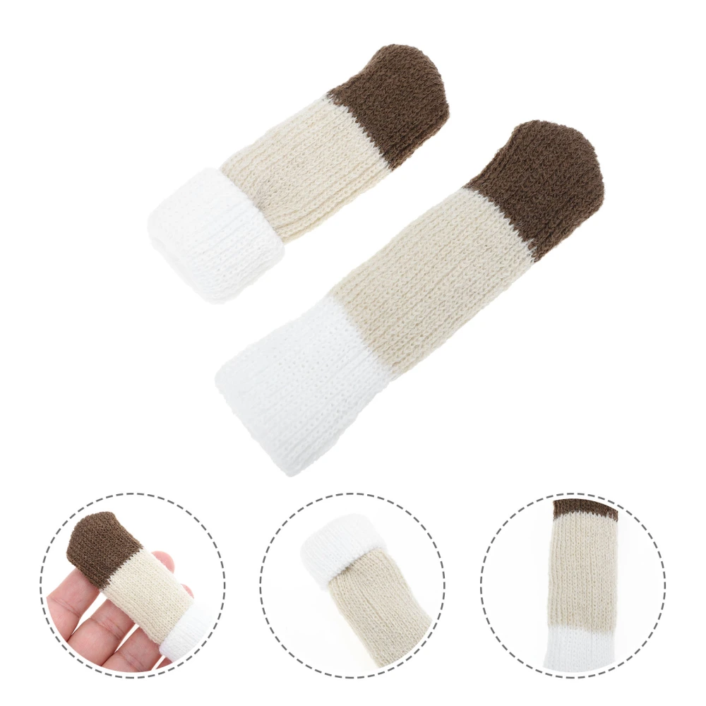 12pcs  Door Handle Protective Covers Anti-Collision Warm Knitted Handle Covers