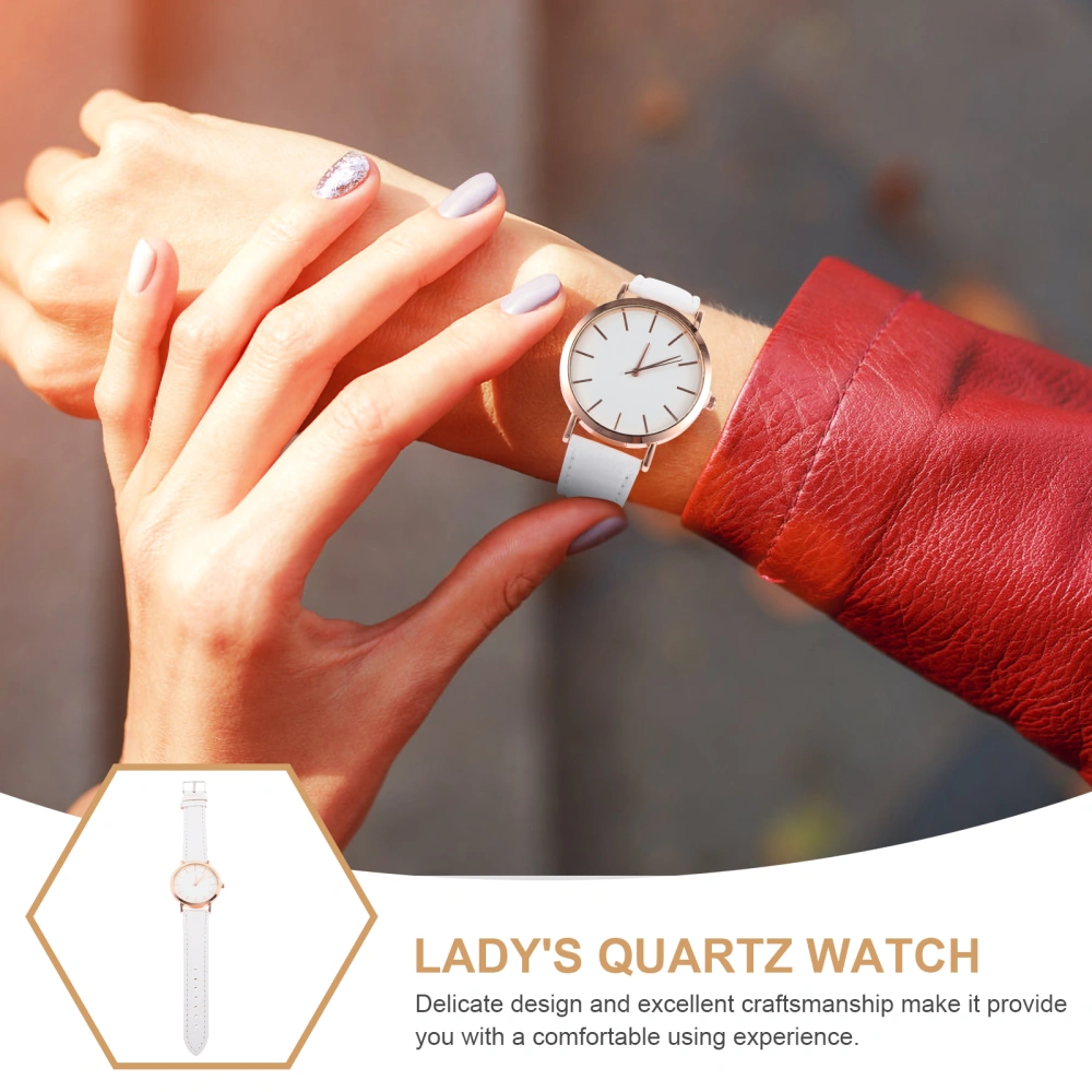 Women's Strap Watch Women Watch with PU Leather Strap Lady's Quartz Watch Birthday Gift