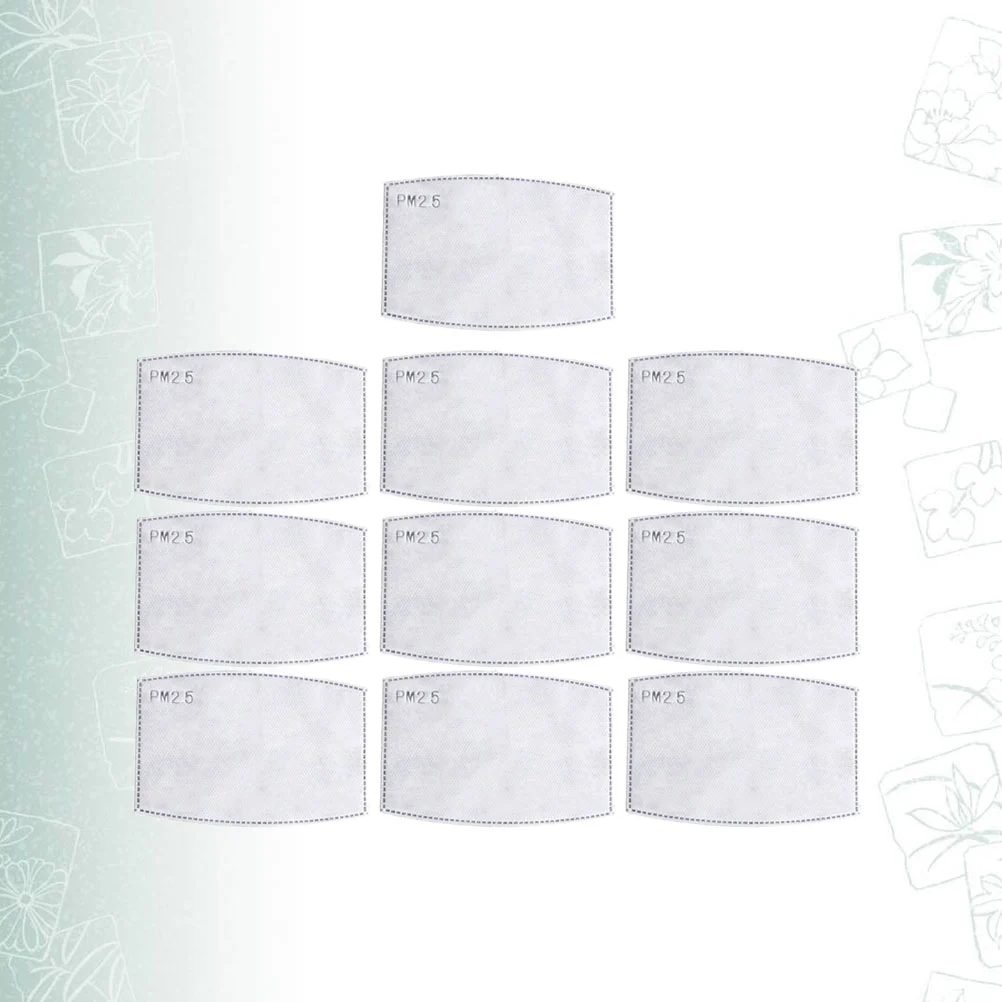 10pcs PM2.5 Filter Anti-fog Mouth Mask Dust Proof Breathable Mask Outdoor Face Guard for Kids