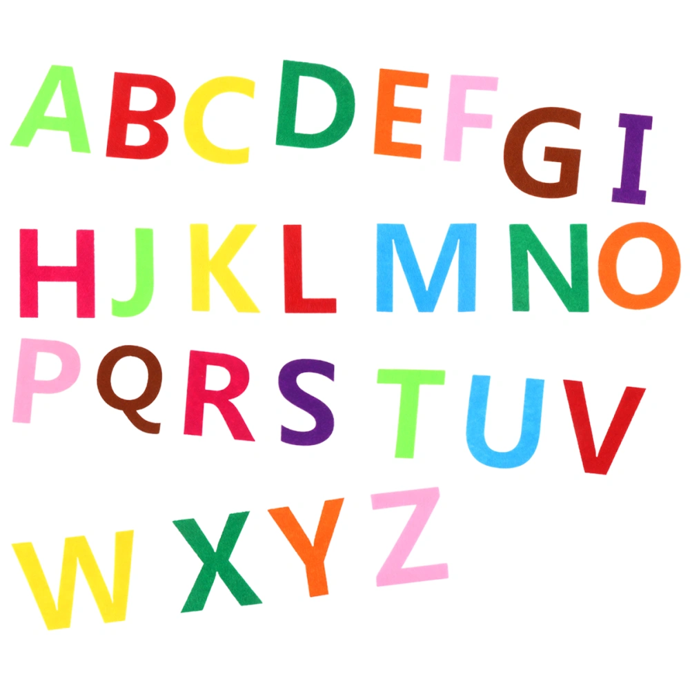 50pcs Felt Alphabet Letters Non-woven Fabric for DIY Craft Kids Toys Christmas Birthday Party Decoration