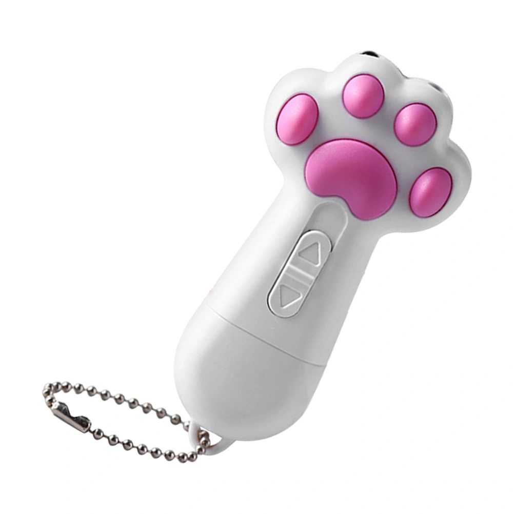 Indoor Cat Interactive Toy USB Kitten Pointer Toy Pet Infrared Plaything (White)