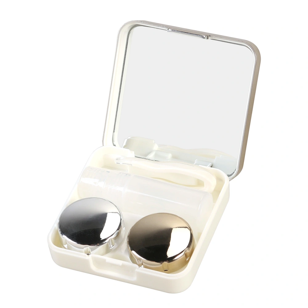 Mini Travel Simple Lens Case Box Container Holder (Luxury Gold)