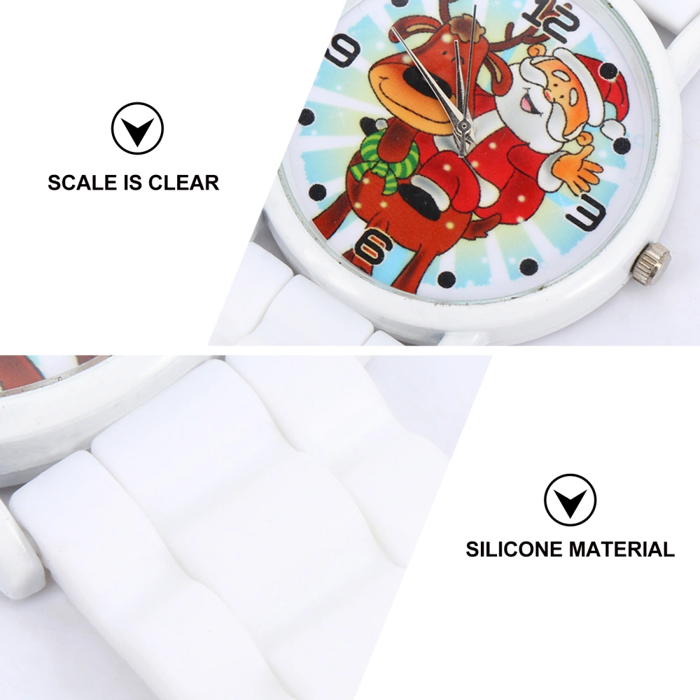 1pc Kids Watch Lovely Christmas Silica Gel Watch Colorful Kids Wrist Watch