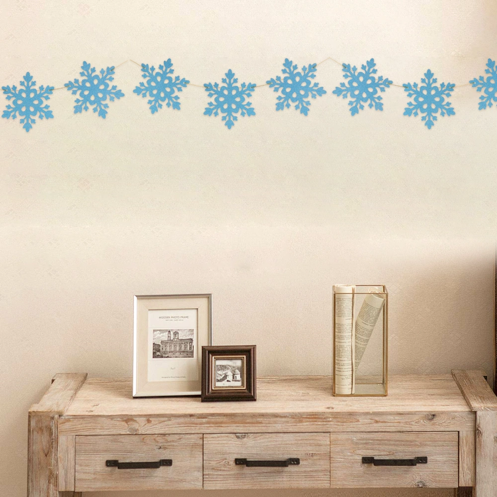 1 Set Snowflake Birthday Party Decors Decorative Backdrop Banner Xmas Banner