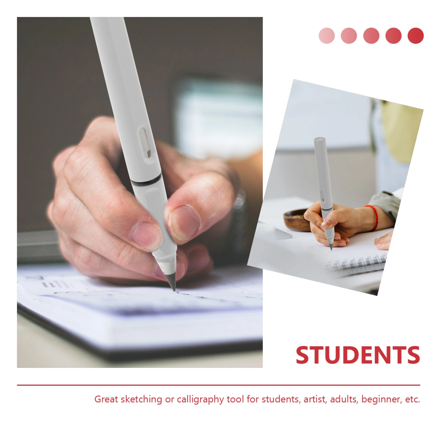6 Pcs Non Sharpening Pencils Inkless Pencils Children Calligraphy Painting Pencils
