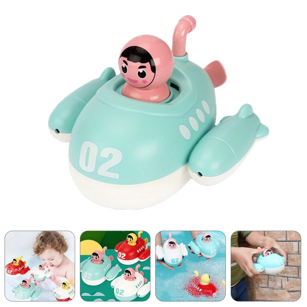 Creative Submarine Shape Bathing Toy Wind-up Baby Bath Toy Floating Toy