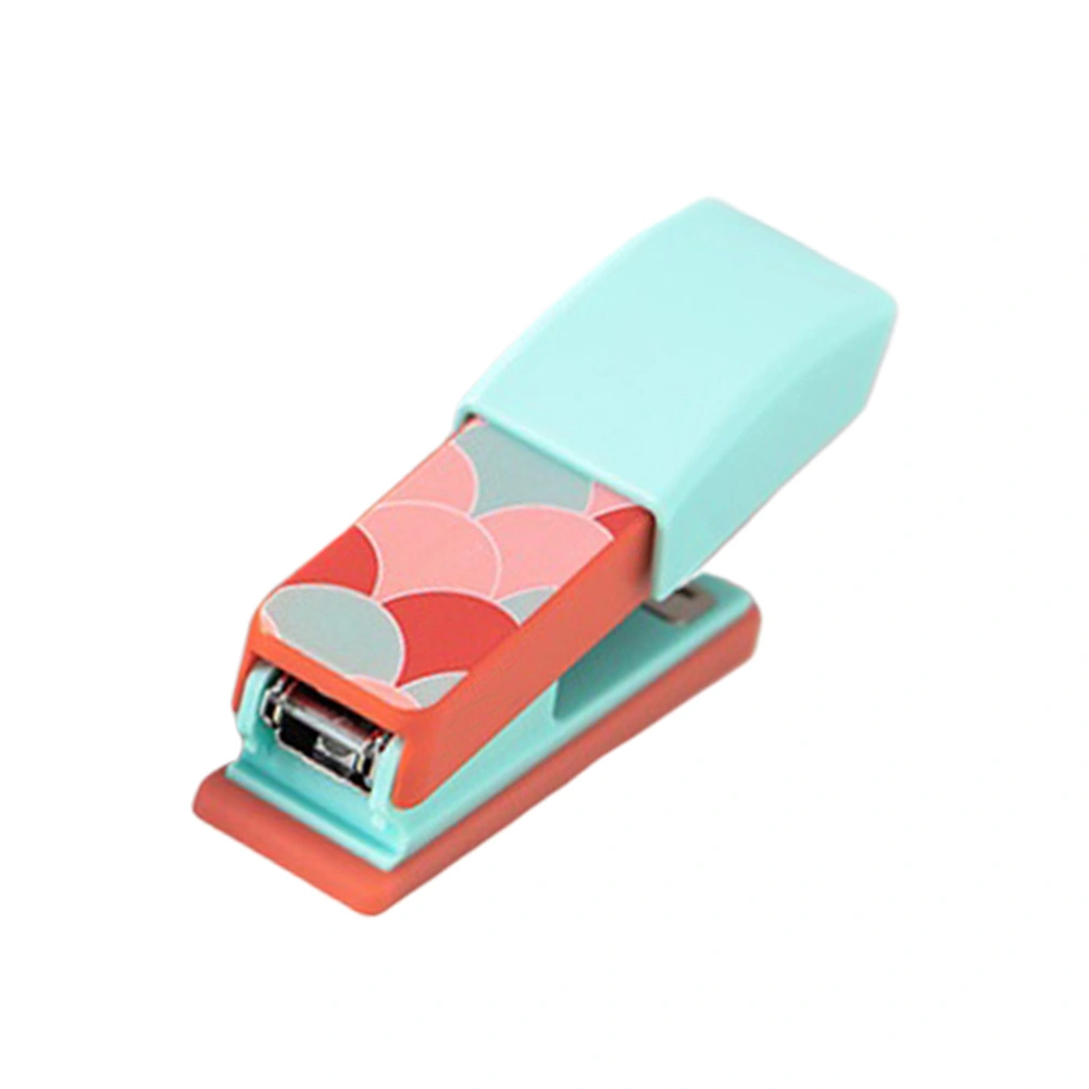 1PC Mini Portable Stapler Manual Stapling Machine Stationery School Office Supplies (Light Green)