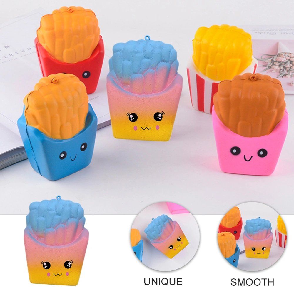 Simulated French Fries Pinch Toy Stress Relief Toy Creative Stress Reduction Toy