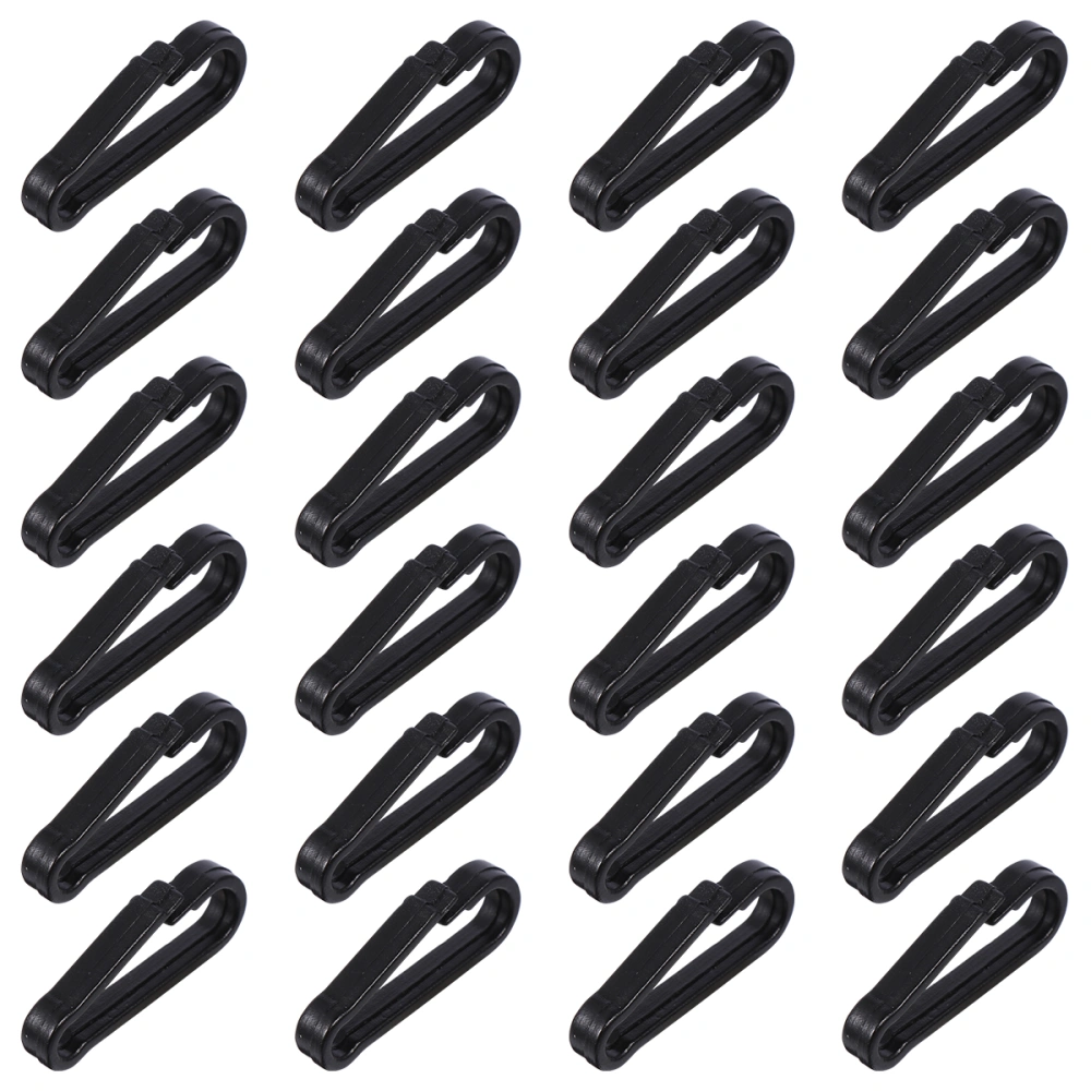 130pcs DIY Plastic Hook Mask Hanging Hooks Adjustable Hoist Buckle Rope Buckles