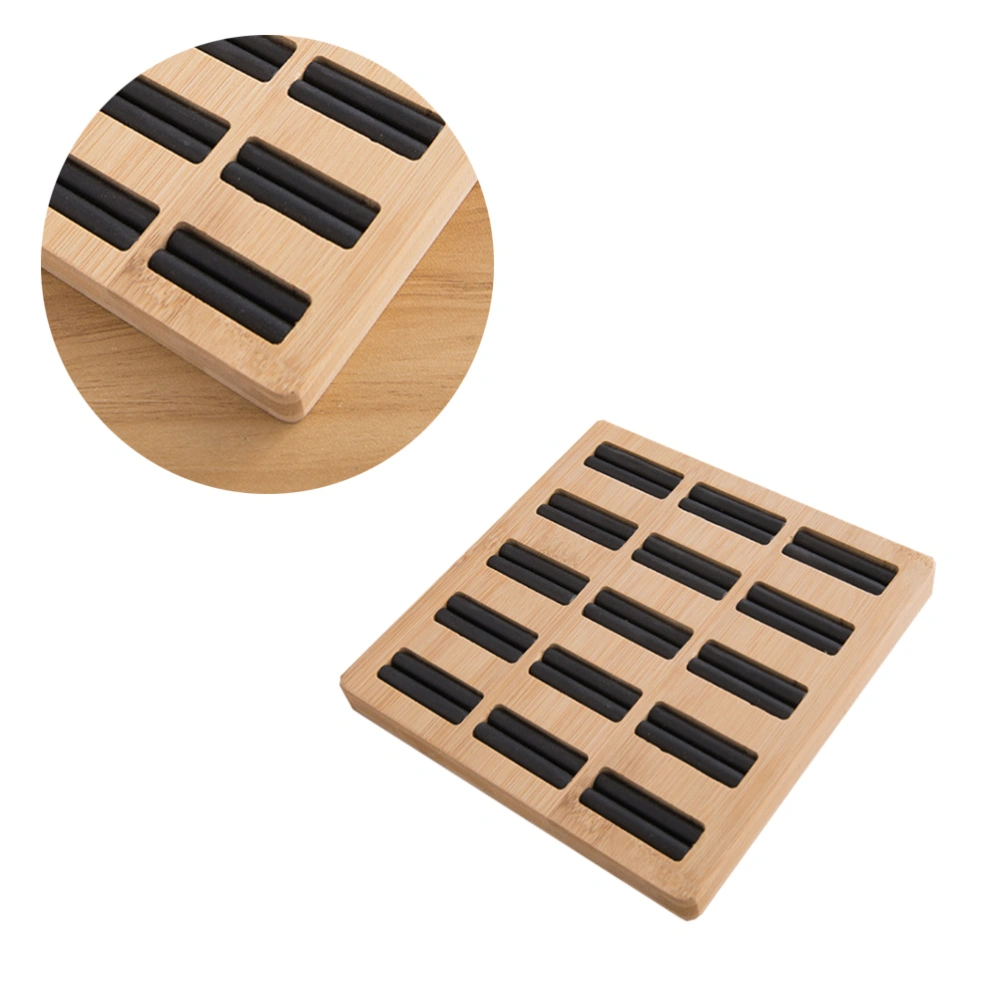 Square Shape Jewelry Tray Simple Finger Ring Display Rack Solid Wood Ring Display Rack for Store Shop Black