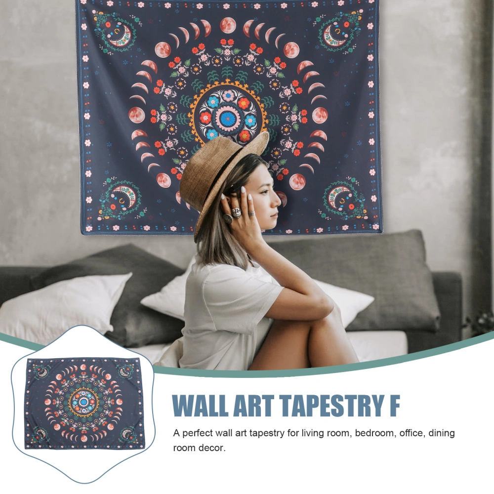 1 Set Tapestry Mandala Moon Printed Decorative Wall Hanging Blanket Backdrop