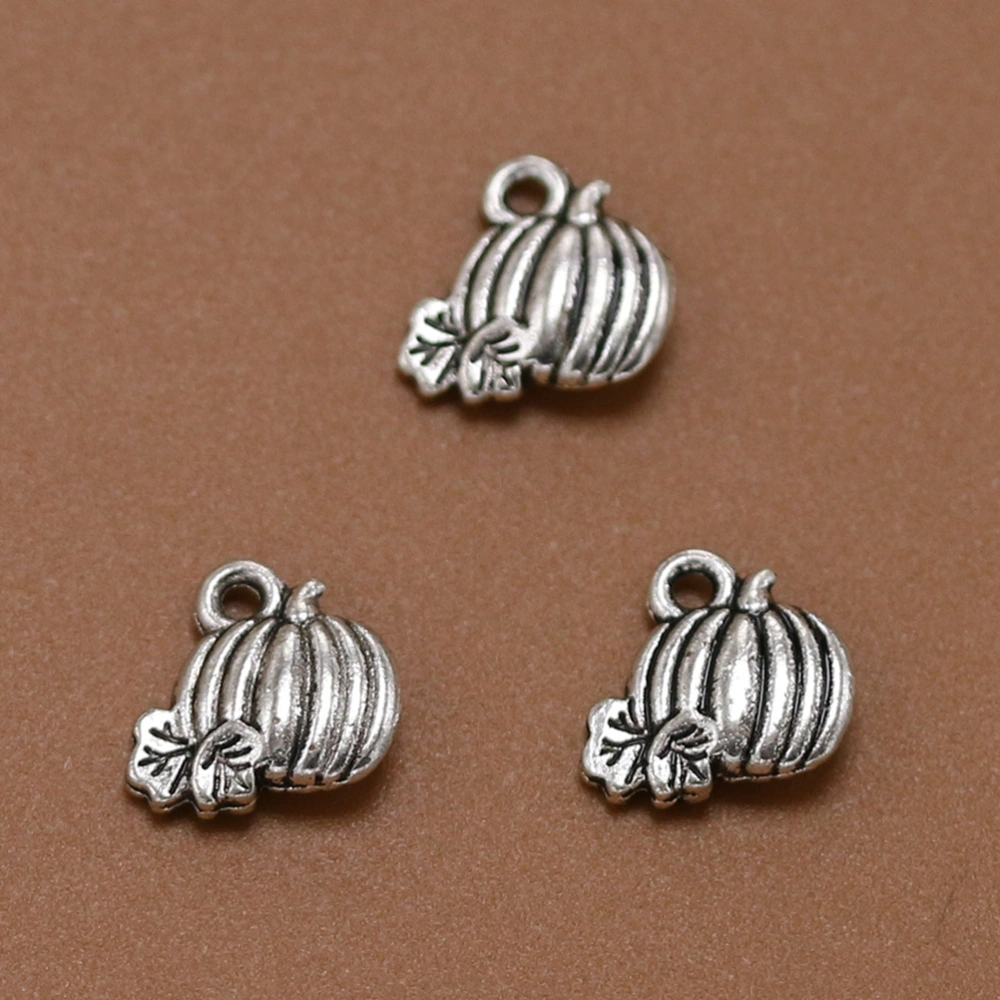 20pcs Delicate Pumpkin Alloy Pendants Charms DIY Jewelry Making Accessory for Necklace Bracelet (Antique Silver)