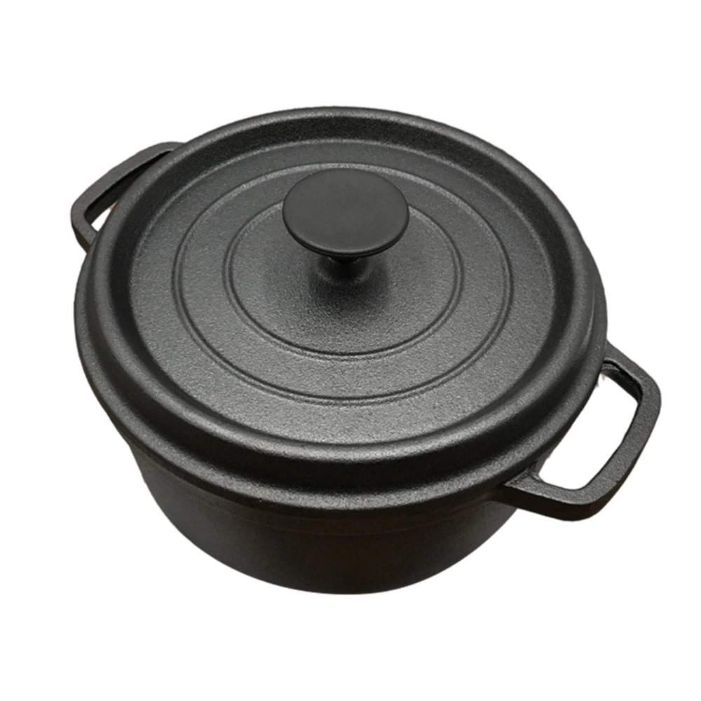 Creative Cookware Home Soup Pot Useful Kitchen Pot Stew Soup Pot (Black)