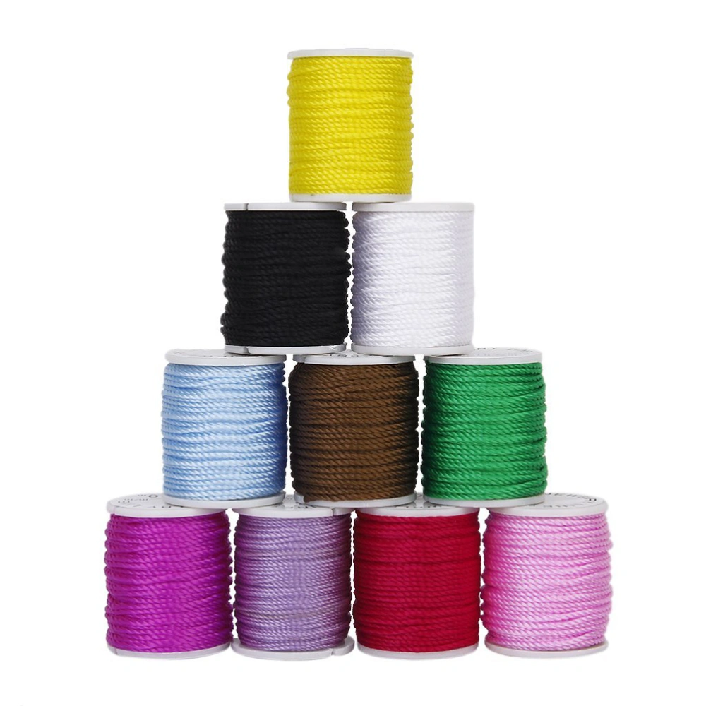 10 Colors 1mm Nylon Hand Knitting Cord String Beading Thread for DIY Jewellery Making