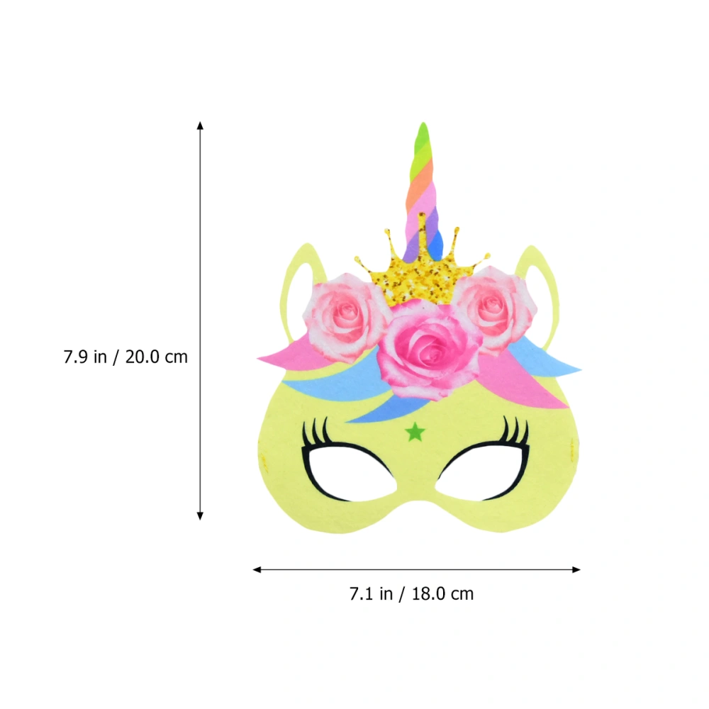 Unicorn Mask Kids Dress Up Accessory for Masquerade Birthday Cosplay Photography