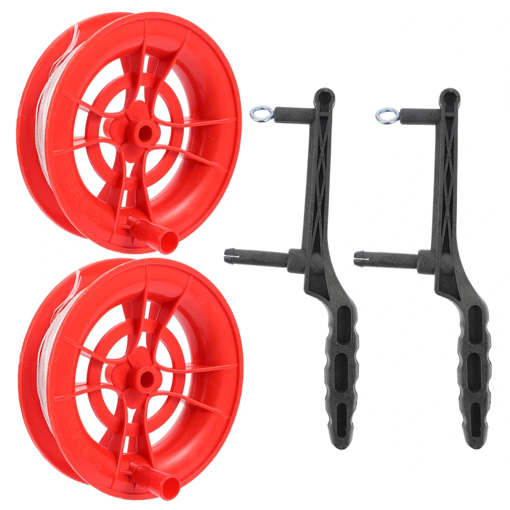 2pcs Kite Spool Flying Kite Reel Winder Winding Reel Grip Kite Accessories