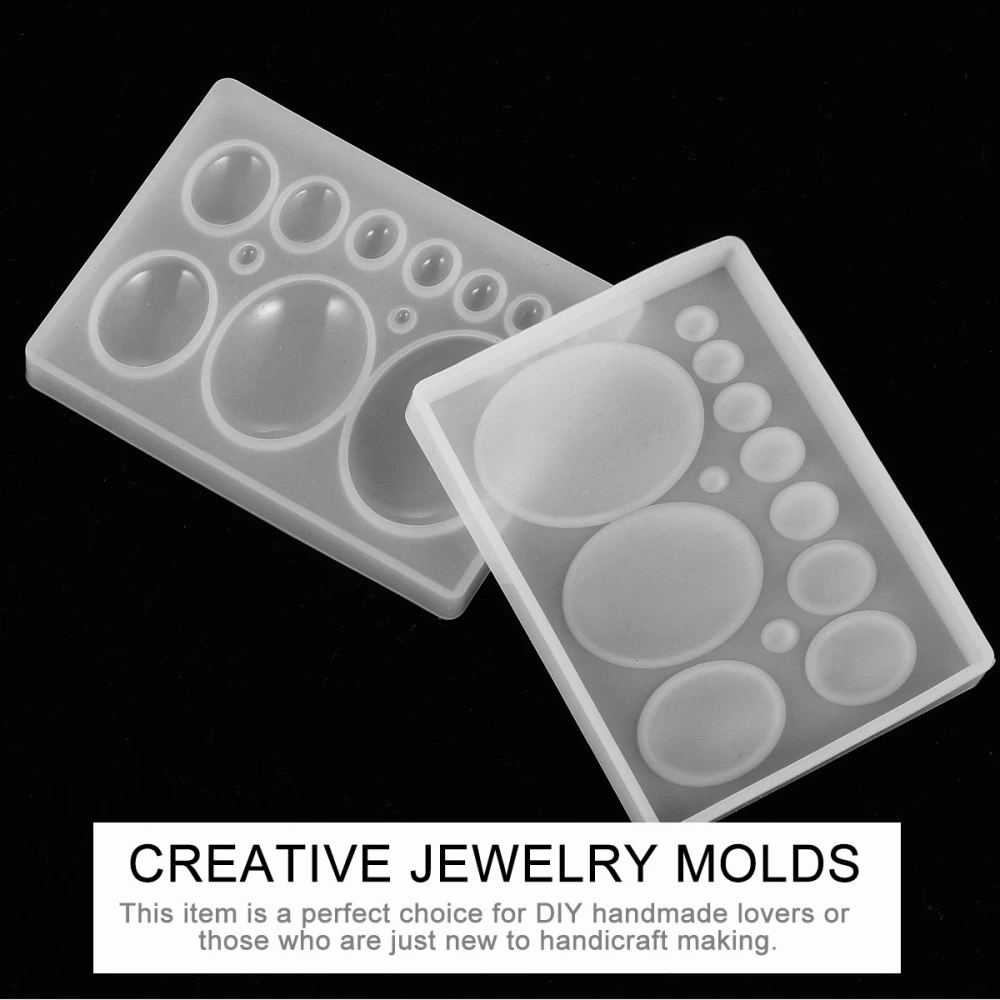 2 Pcs Jewelry Molds DIY Silicone Molds Creative Ornament Molds Pendant Mold