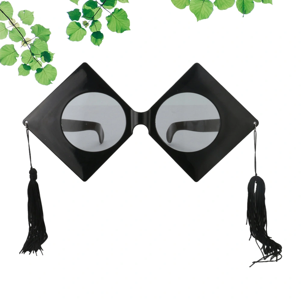 Graduation Prop Glasses Large Funny Spoof Doctoral Prop Decor Glasses for Party