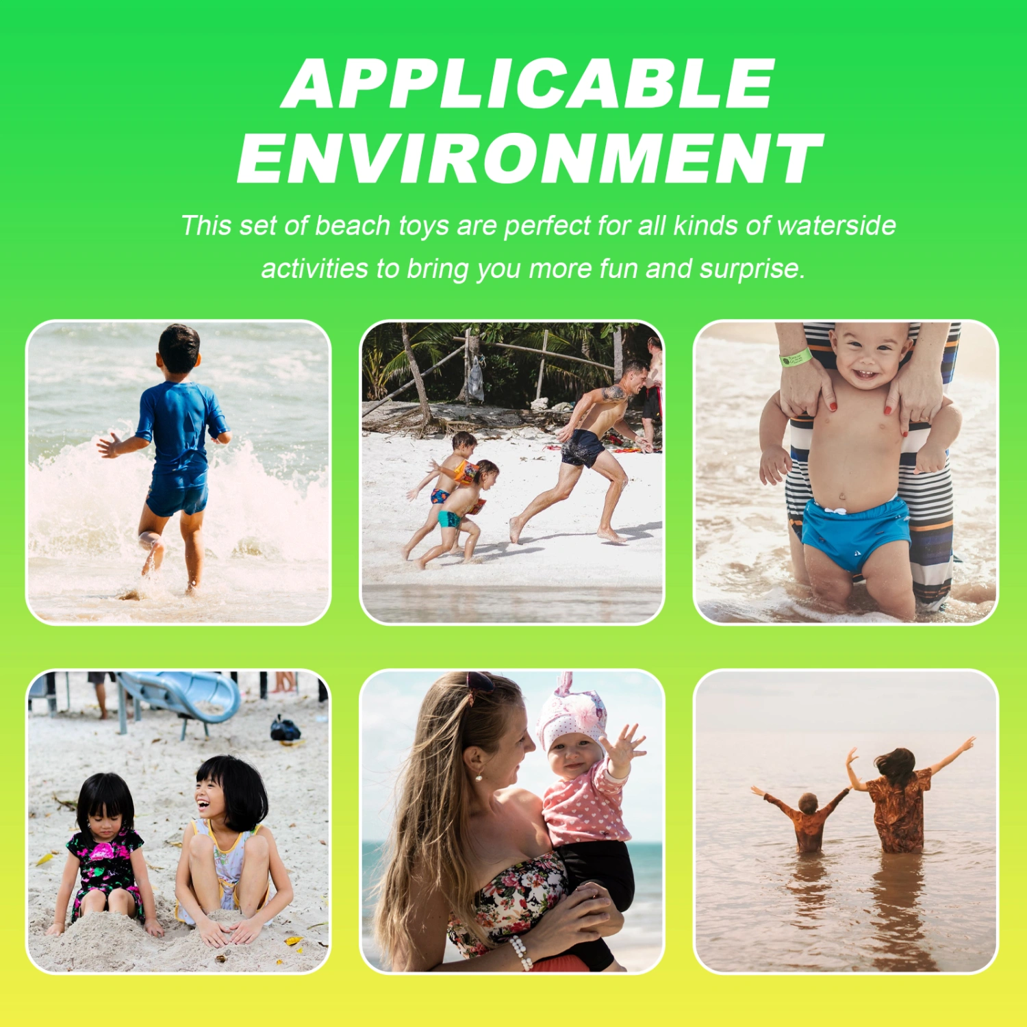 1 Set Kids Beach Toy Waterside Plaything Beach Playthings Children Beach Toy Kit