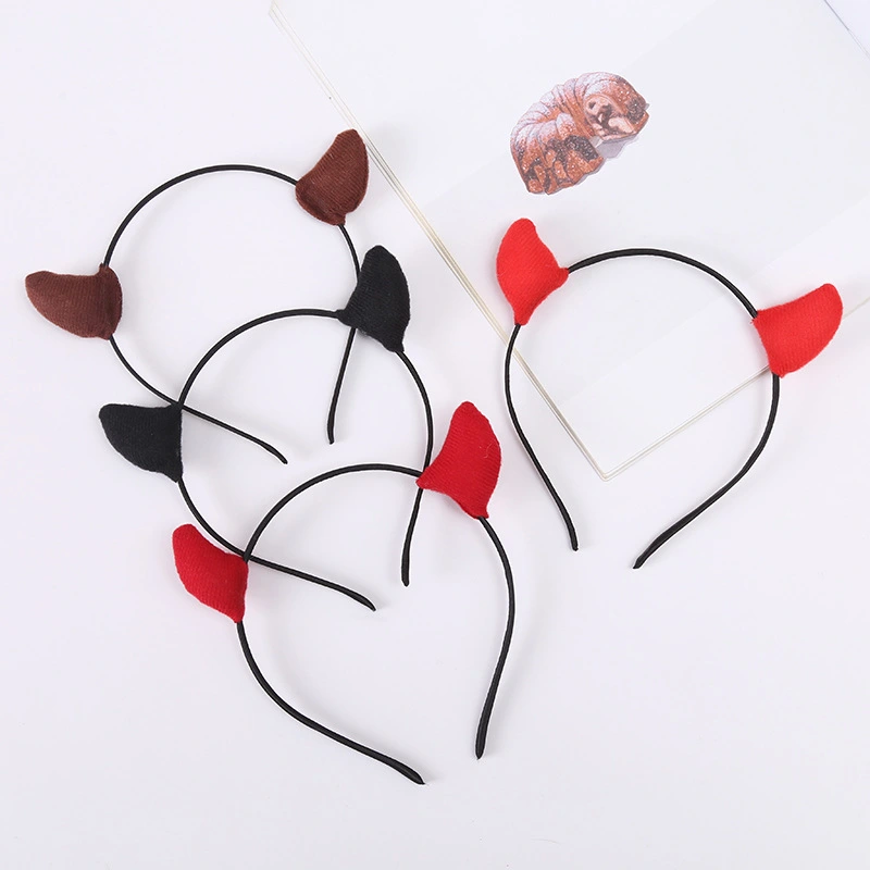 4Pcs Halloween Devil Horn Headband Horns Hair Bands Fancy Dress Accessory