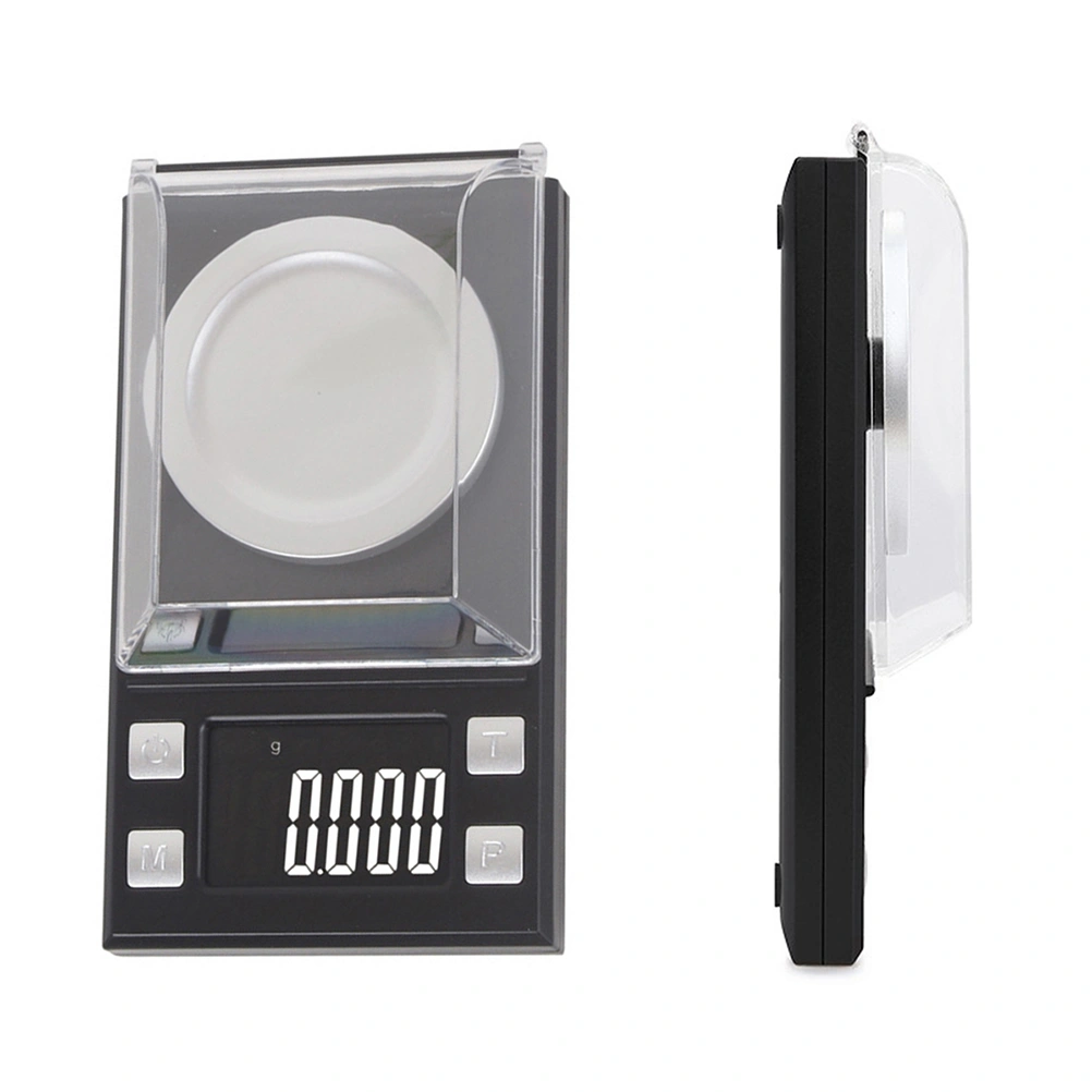 Mini Electronic Jewelry Scale 10g/0.001g High Precision Jewelry Scale Balance Electronic Digital Packet Scale (Black)
