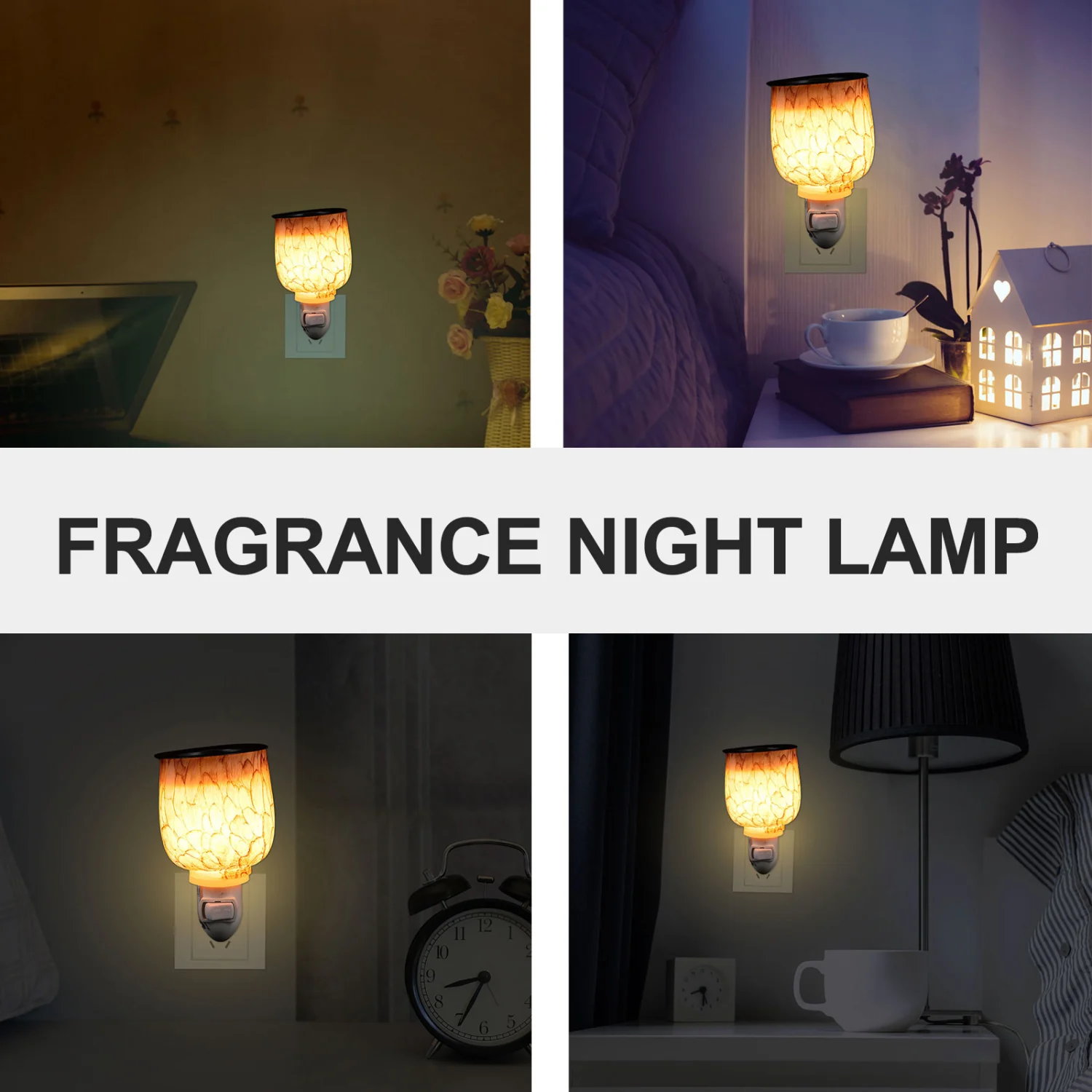 1pc Home Use Plug-in Aromatherapy Wax Night Light Bedroom Night Light Aroma Lamp