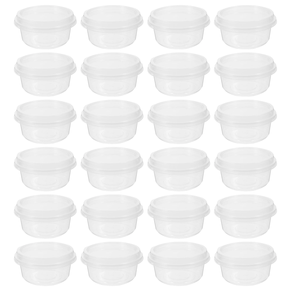 50 Sets of Disposable Bowls with Lids Airtight Soup Bowls Plastic Takeout Food Containers