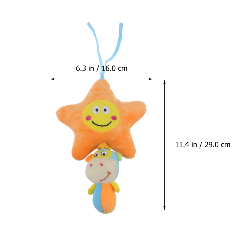 1pc Infant Plush Toy Little Wind Chimes Kids Plush Stuffed Toy Pacified Toy for Baby Toddler(Star Pattern)