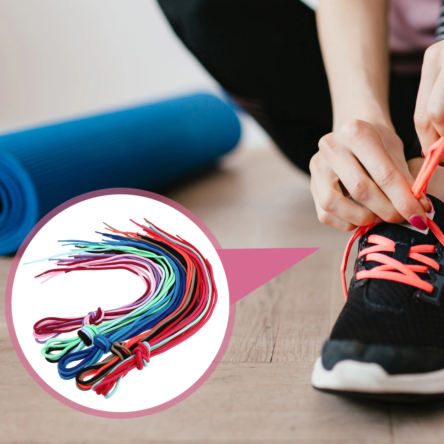 30PCS Replacement Round Shoelaces Colorful Shoes Laces Strings for Sports Shoes Sneakers Skates (1m)