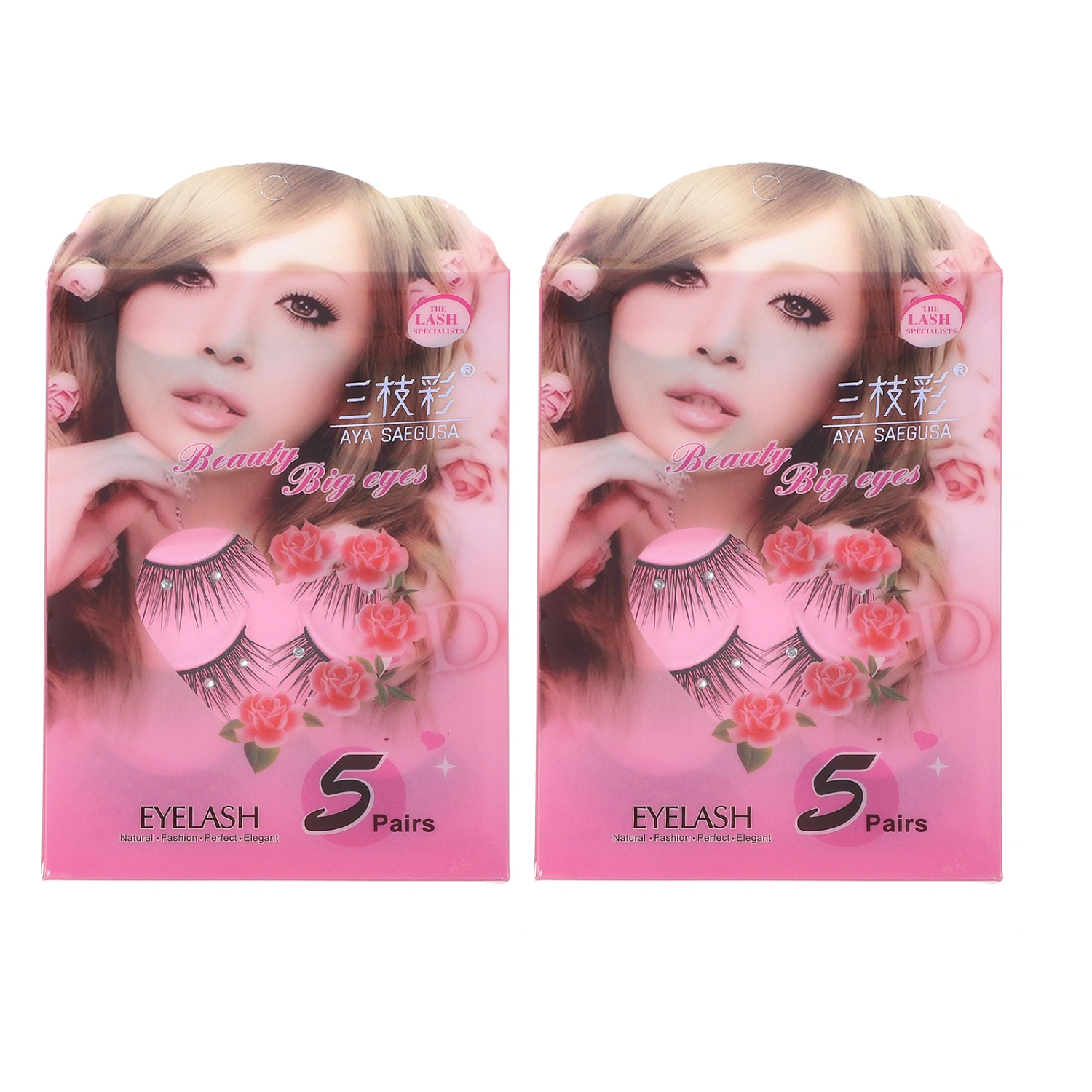 10 Pairs Dense Eyelashes False Eye Lashes Makeup False Eyelashes with Diamonds