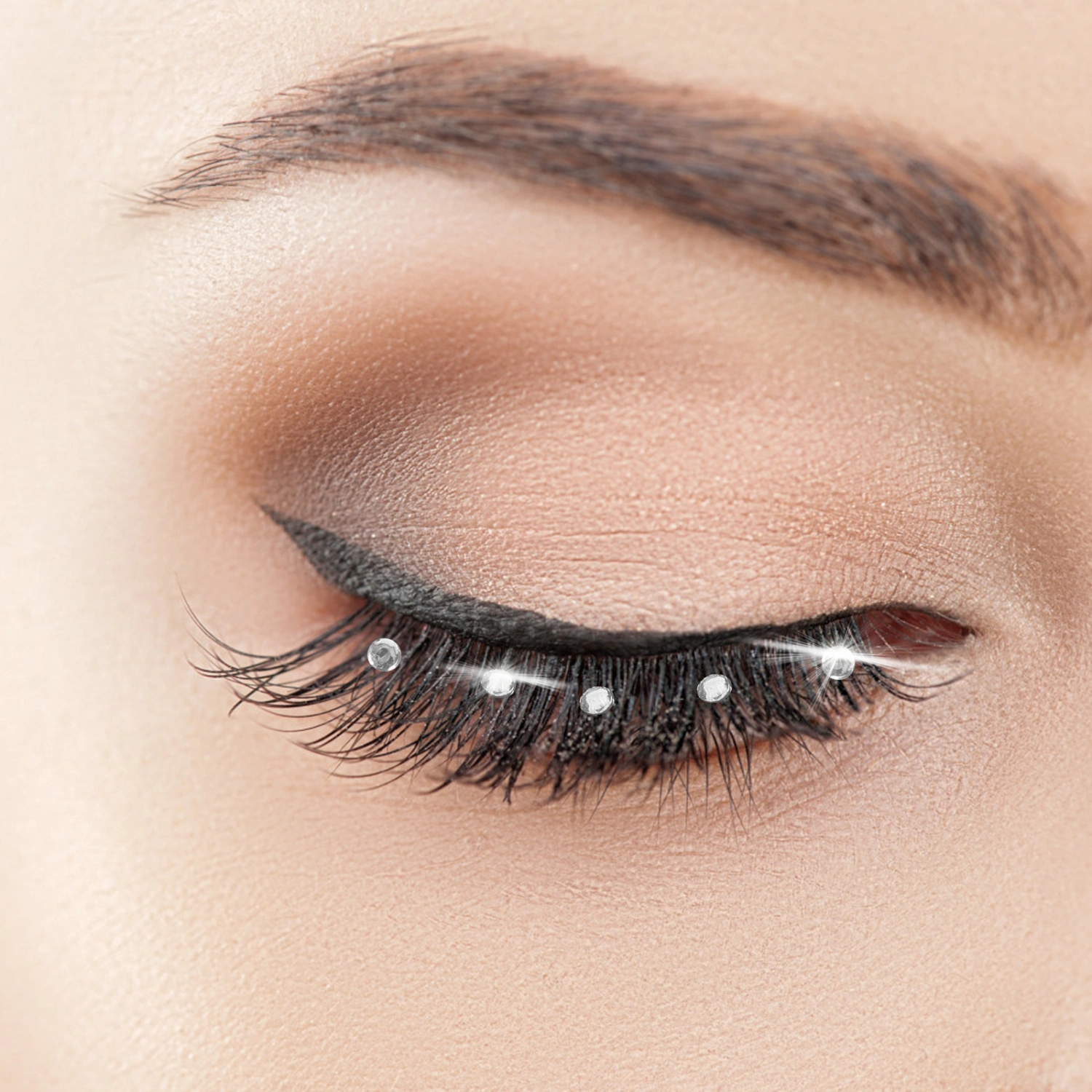 10 Pairs Dense Eyelashes False Eye Lashes Makeup False Eyelashes with Diamonds