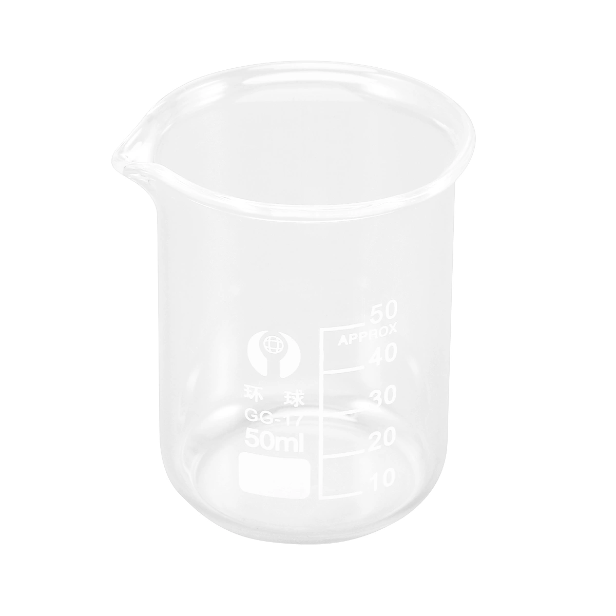50ML Glass Beaker Premium Durable Graduated Household Kitchen Measuring Cup Drink Water Beaker Chemistry Glassware