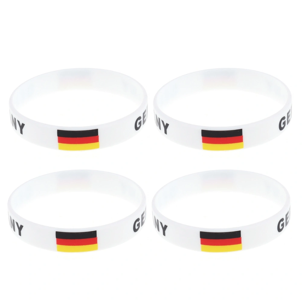 12Pcs Country Silicone Wristband Fashion Sports Bracelet  (Germany)