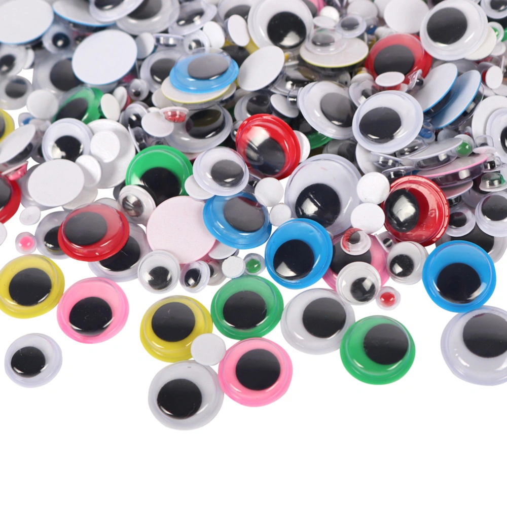 1 Box 1500pcs DIY Handmade Plastic Plush Doll Eyes Safety Eyes Activities Moving Eyeball 4/5/6/8/15mm DIY Accessories (Colorful)