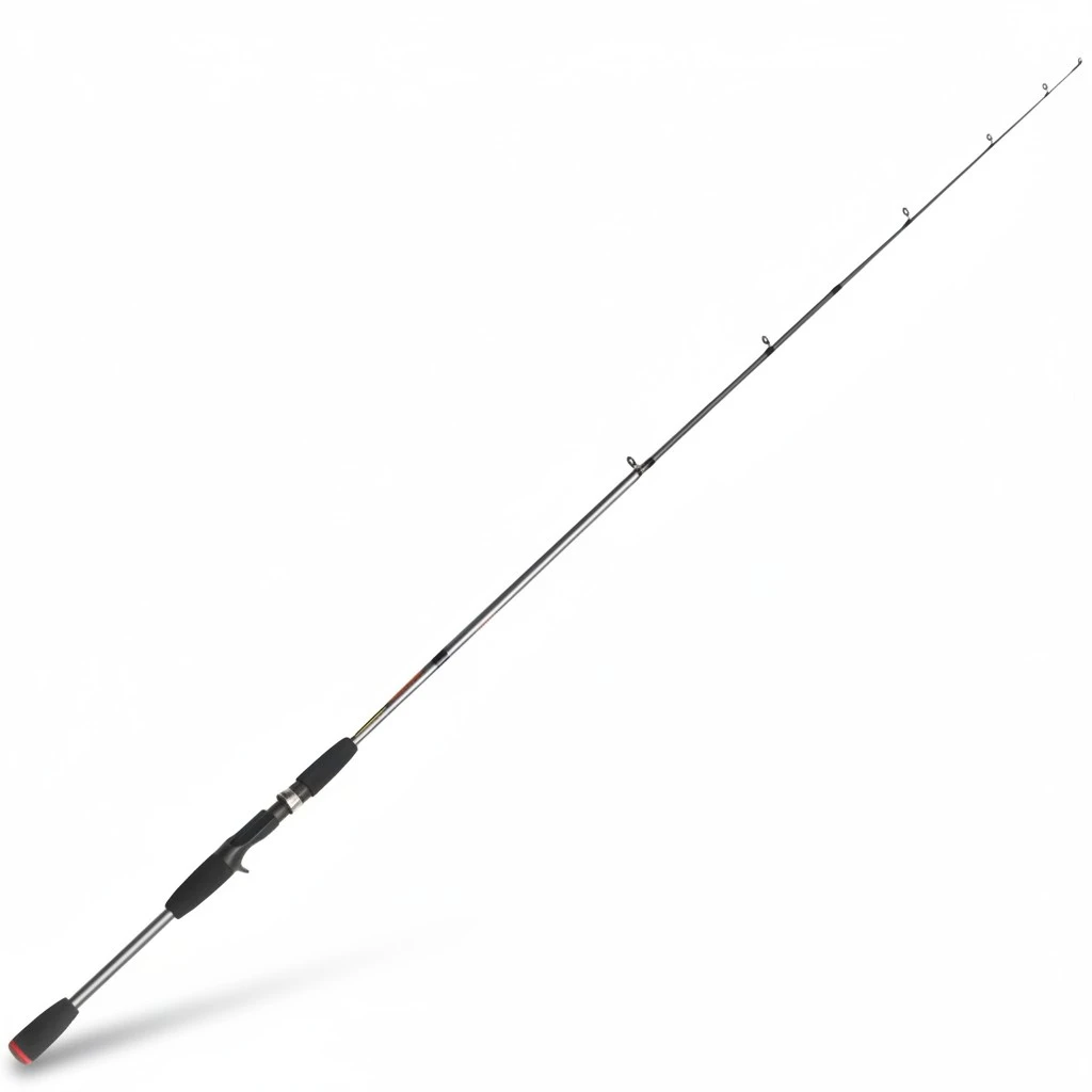 1.8M New Three-Section Telescopic Fishing Rod for Saltwater Fishing (Silver)