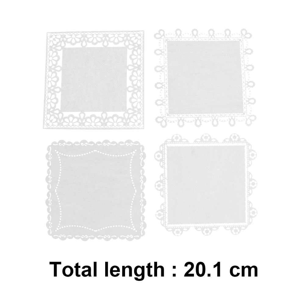 10pcs Hollow Out Lace Paper DIY Backing Paper Diary Decorative Paper Lace Backing Paper